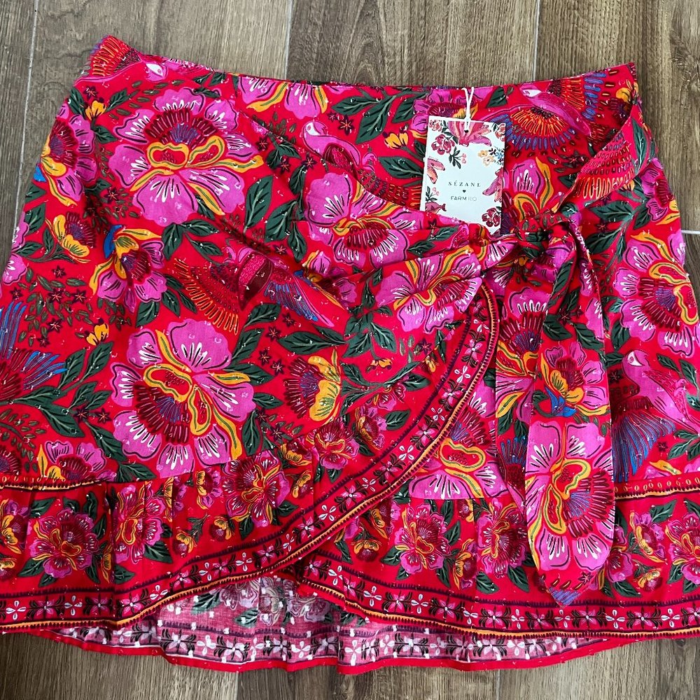 Sézane x Farm Rio skirt, new with tags
